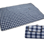 Picknickkleed 200×150 cm blauw geruit